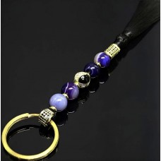 Брелок чітки фіолетовий агат