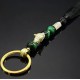 Брелок четки тигровый глаз зеленый