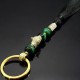 Брелок четки тигровый глаз зеленый