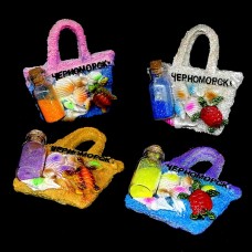 Chernomorsk refrigerator magnet in the shape of a Handbag