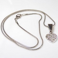 Кулон на цепочке Сердце