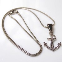 Кулон на цепочке Якорь