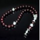 Rosary made of natural stone Pomegranate