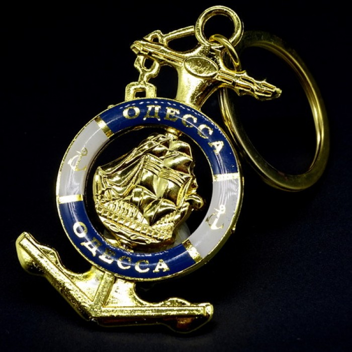 Keychain Odessa in the shape of an anchor