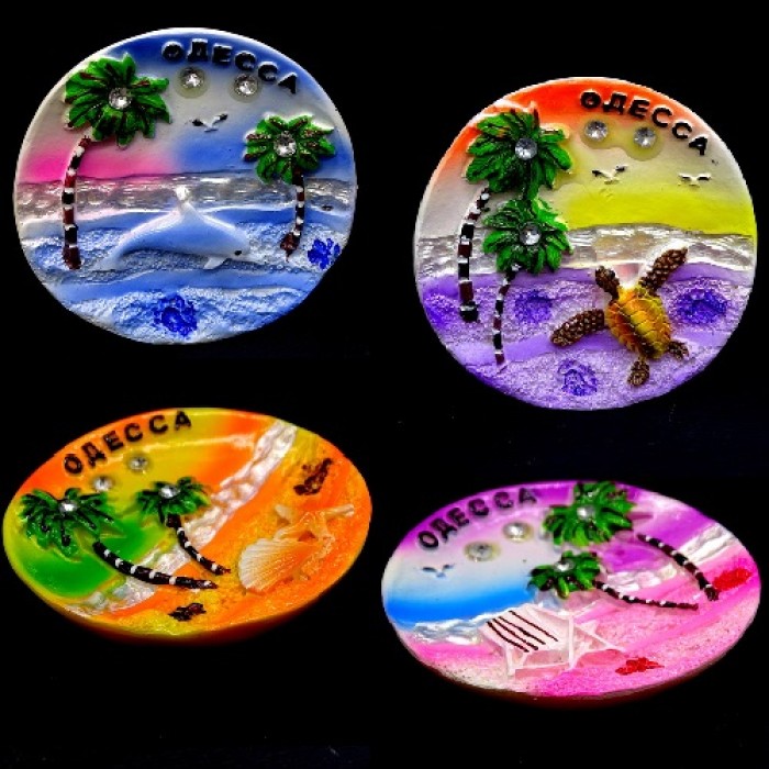 Odessa refrigerator magnet in the form of a plate