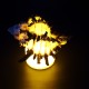 Lamp-night lamp made of natural indivia murex shell on LED stand size: height-6/7cm, width-10/11cm