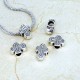 Pandora Charm Beads, In the Shape of a Cross, Color: Antique Silver, Size: 14x9x7mm, Hole 4.2mm