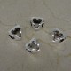 Pandora Charm Beads, Heart, Color: Antique Silver, Size: 11x110x7mm, Hole 4.5mm