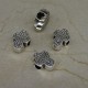 Pandora Charm Beads, In the Shape of a Cross, Color: Antique Silver, Size: 14x9x7mm, Hole 4.2mm