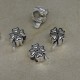 Pandora Charm Beads, Clover Shape, Color: Antique Silver, Size: 14x9x7mm, Hole 4.5mm