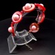 Bracelet made of natural mother-of-pearl shells on a fishing line with a lock, size: length-18cm+4