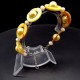 Bracelet made of natural mother-of-pearl shells on a fishing line with a lock, size: length-18cm+4