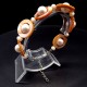 Bracelet made of natural mother-of-pearl shells on a fishing line with a lock, size: length-18cm+4