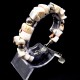 Strombus luhuanus shell bracelet on a metal thread, metal silver fittings, size length 18cm+4