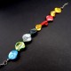 Bracelet shell made of natural mother-of-pearl of different colors on a fishing line with a lock. Size: length-19cm+3