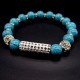 Bracelet Turquoise mallorca with elastic, diameter: 10mm circumference: 19.5cm