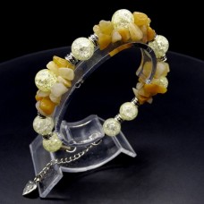 Bracelet *Bunch* made of natural stone *Citrine* bead diameter: 10mm, girth: 20cm+