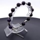 Bracelet made of natural stone *Amethyst*. Bead diameter: 10mm, girth: 20cm+