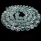 Glass beads *Broken glass* smooth ball, color grey-blue, diameter: 10mm, thread about 84-86pcs(+-), length 80cm(+-)