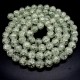 Glass beads *Broken glass* smooth ball, color pistachio, diameter: 10mm, thread about 84pcs(+-), length 80cm(+-)