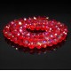 Crystal beads rondel faceted transparent AB, diameter 8x6mm length 41-42cm thread 70-72pcs.