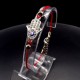 Bracelet Red thread Amulet 17-18 cm + 4 cm extension. Zinc alloy & Textile