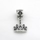 Metal bead charm "Crown"