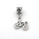 Metal bead charm "Bicycle"