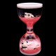 Hourglass antistress inside colored gel with sparkles and floating fish. Size: 11*5.5cm