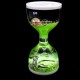 Hourglass antistress inside colored gel with sparkles and floating fish. Size: 11*5.5cm