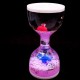 Hourglass antistress inside colored gel with sparkles and floating fish. Size: 11*5.5cm