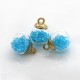 Pendant, pendant glass ball with colored granules