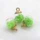 Pendant, pendant glass ball with colored granules