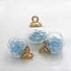 Pendant, pendant glass ball with colored granules