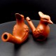 Souvenir ceramic water whistle in the form of a bird, size: 6.5x8x3.8 cm