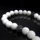 Rosary made of natural stone Jade white