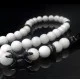 Rosary made of natural stone Jade white