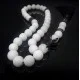 Rosary made of natural stone Jade white