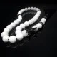 Rosary made of natural stone Jade white