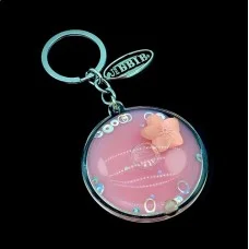 Acrylic water keychain with Lviv sign