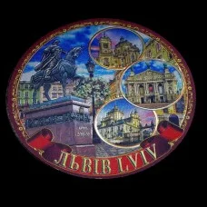 Magnets Lviv embossed foil