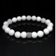 Bracelet made of natural stone Jade white