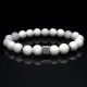 Bracelet made of natural stone Jade white