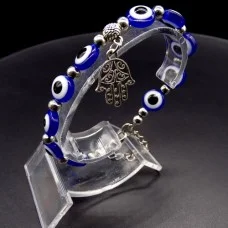 Bracelet children's amulet from the evil eye *Eyes-Hand of Fatima* size: length-17cm+4