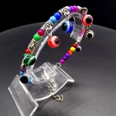 Bracelet children's amulet from the evil eye *Eyes* size: length-17cm+4
