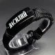 Named men's leather bracelet * VASILIY * color black genuine leather, universal size from 18-21cm
