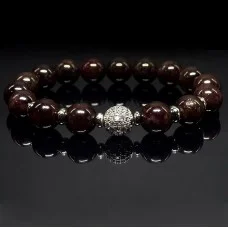 Bracelet made of natural stone Garnet