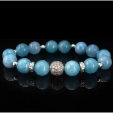 Natural stone bracelet Blue Quartz
