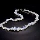 Beads on a fishing line with a lock made of natural stone Moonstone