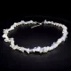 Beads on a fishing line with a lock made of natural stone Moonstone